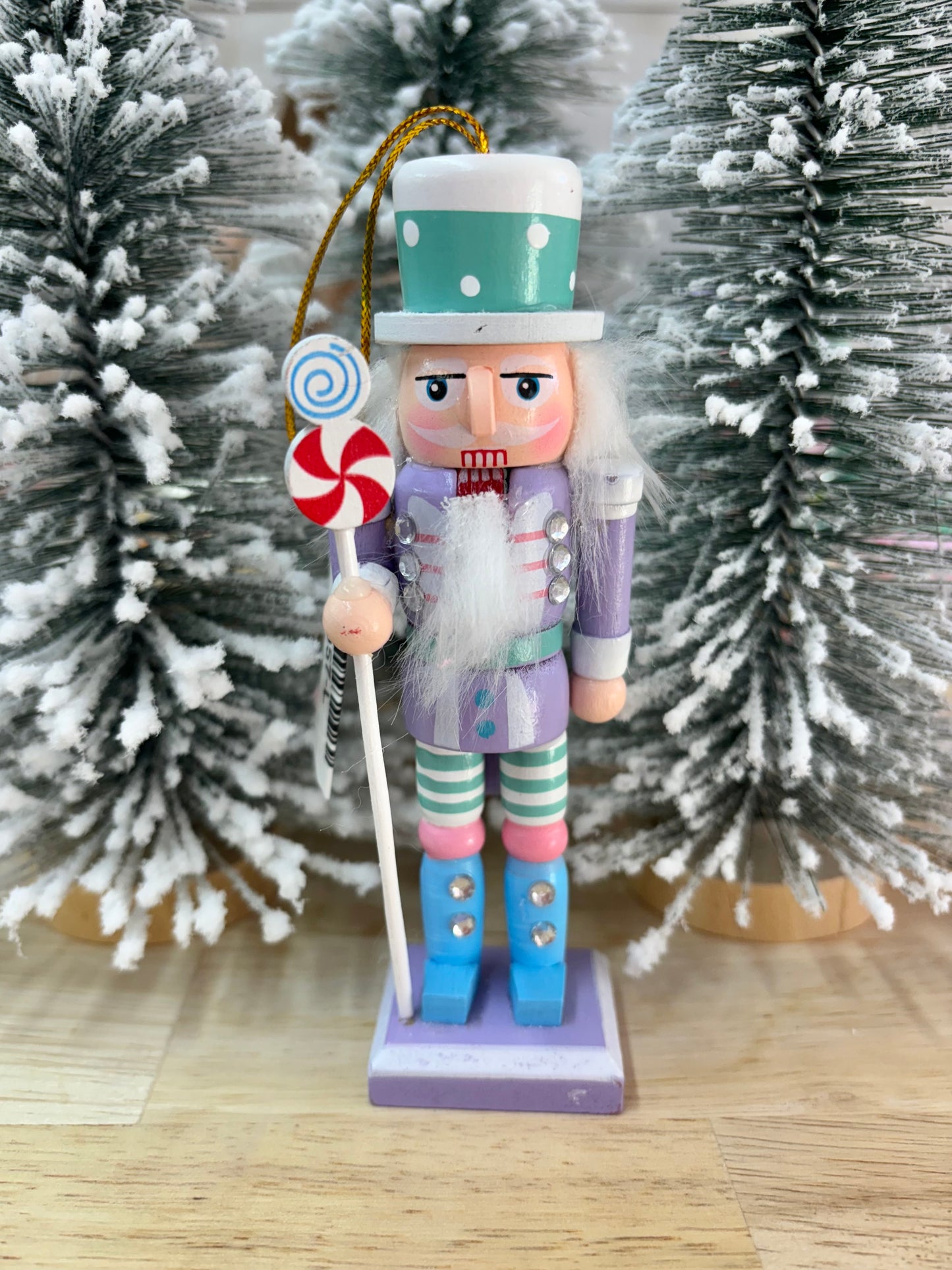 Candy Christmas Nutcracker Ornament