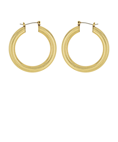 Brass Vintage Gold Hoops