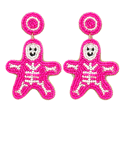 Skeleton Ghost Beaded Earrings