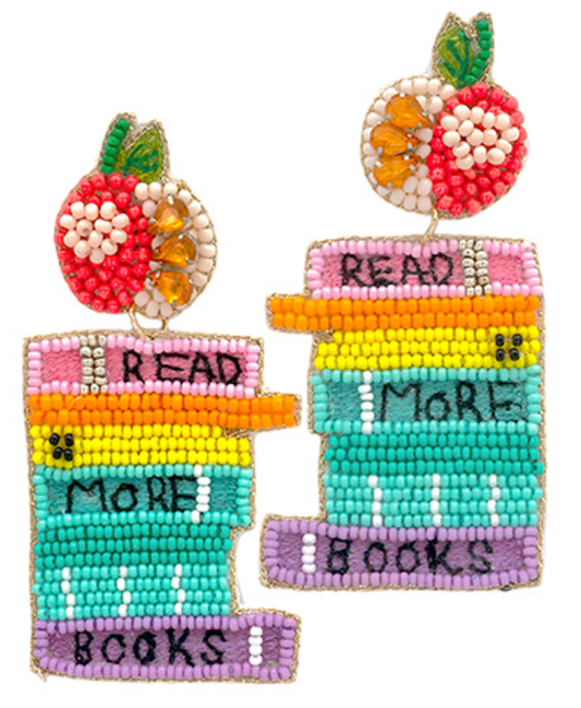 READ MORE BOOKS Beads Earrings