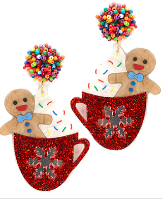 Ginger Bread & Hot Coco Earrings