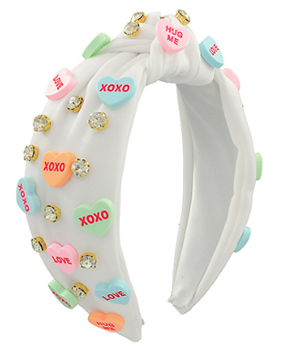 Valentine "Love" XOXO" Heart Headband