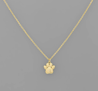 Paw Print Pendant Necklace