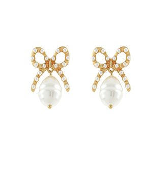 Bow & Pearl Earrings