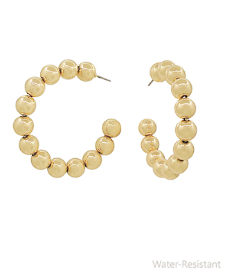 Gold 8mm CCB Ball Hoops