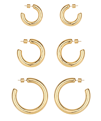 Cylinder Shape Metal Hoops Set