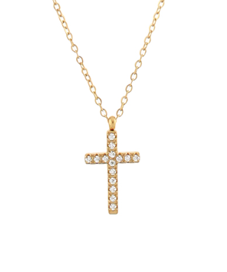 Crystal Cross Pendant Necklace