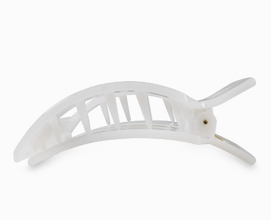Square Flat Hair Clip | Large | Coconut White TELETIES