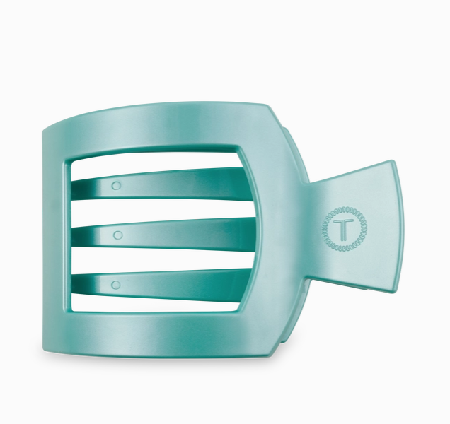Square Flat Hair Clip | Large | Totally Turquoise TELETIES