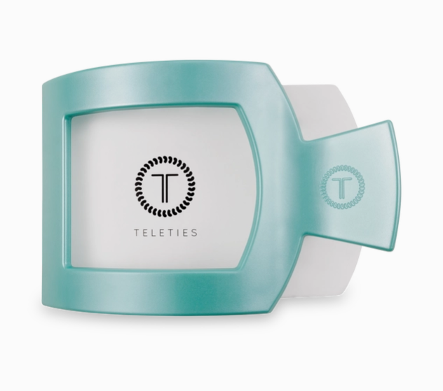 Square Flat Hair Clip | Large | Totally Turquoise TELETIES