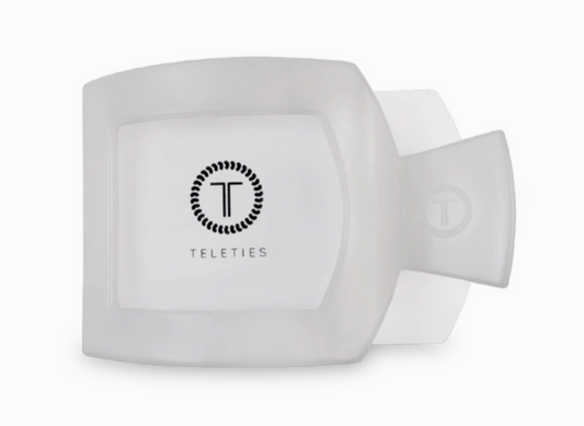 Square Flat Hair Clip | Small | Coconut White TELETIES