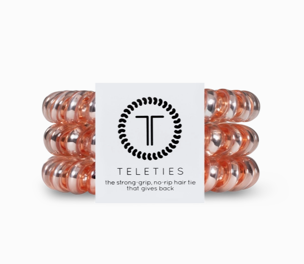 Spiral Hair Coils | Large | Millennial Pink Hair Ties TELETIES