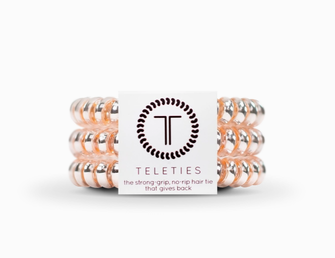 Spiral Hair Coils | Small | Millennial Pink Hair Ties TELETIES