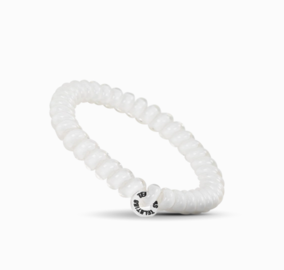 Spiral Hair Coils | Small | Coconut White Hair Ties Teleties