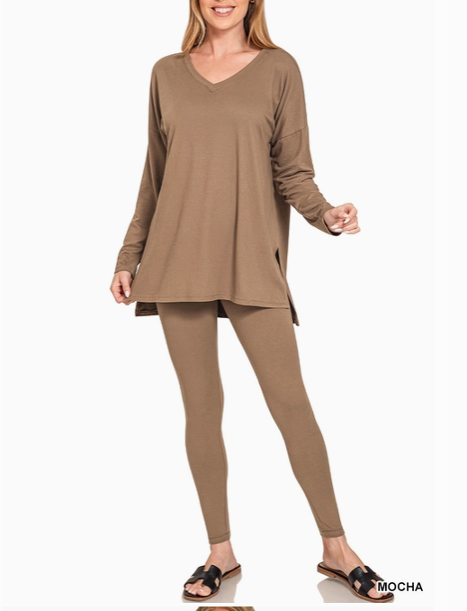 Mocha Brown Loungewear Set