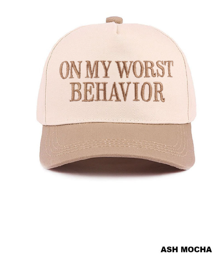 Modern Grace two-tone canvas cotton cap in ash and mocha, featuring a casual, stylish design suitable for everyday wear.