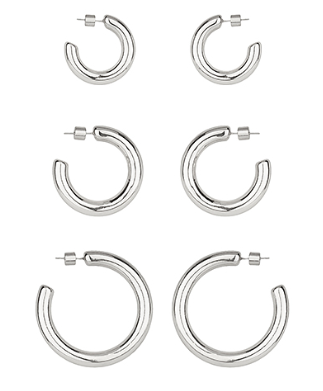 Cylinder Shape Metal Hoops Set