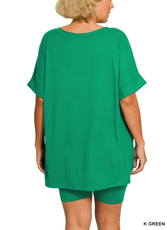 Kelly Green Biker Set (SIZES S-3X)