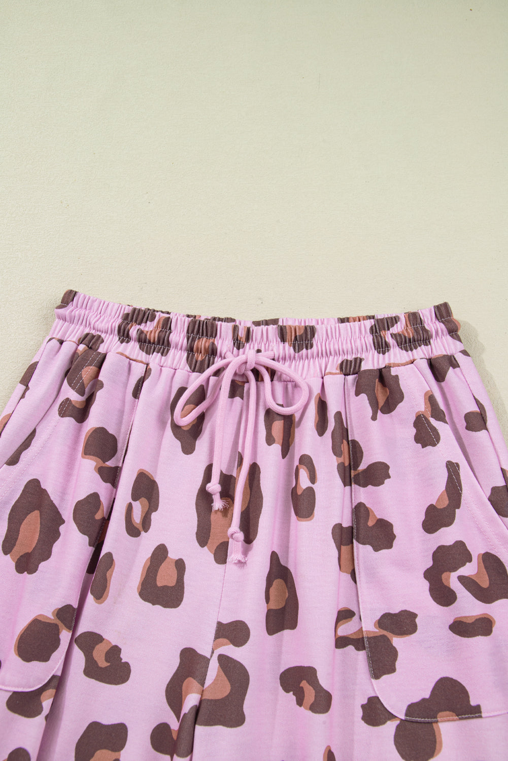 Pink Drawstring Leopard Print Pants (Warehouse exclusives- online only)