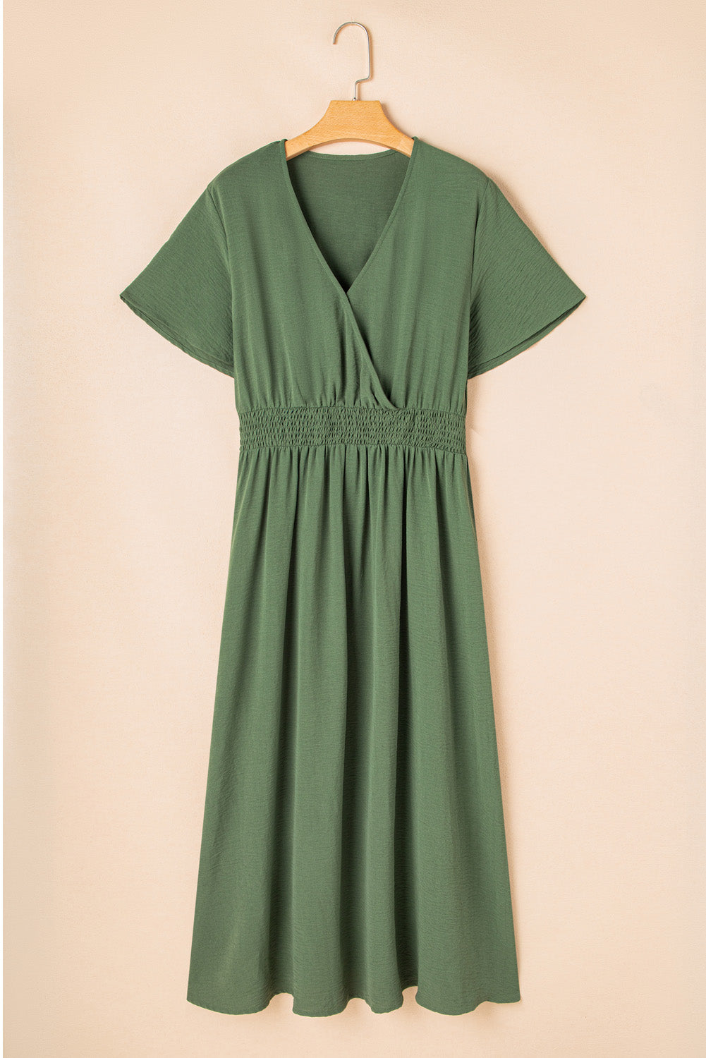 CURVY Green High Waist Plus Size Maxi Dress (Warehouse Exclusive)