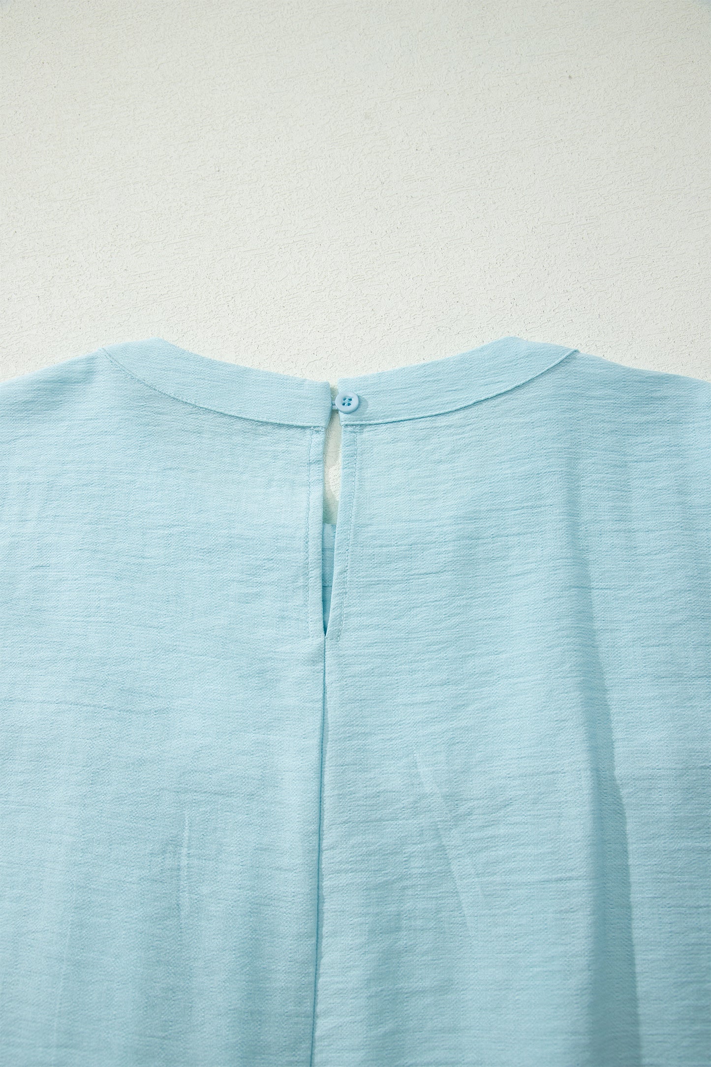 Half Sleeve Pleated Babydoll Blouse - Available in Blue and Yellow