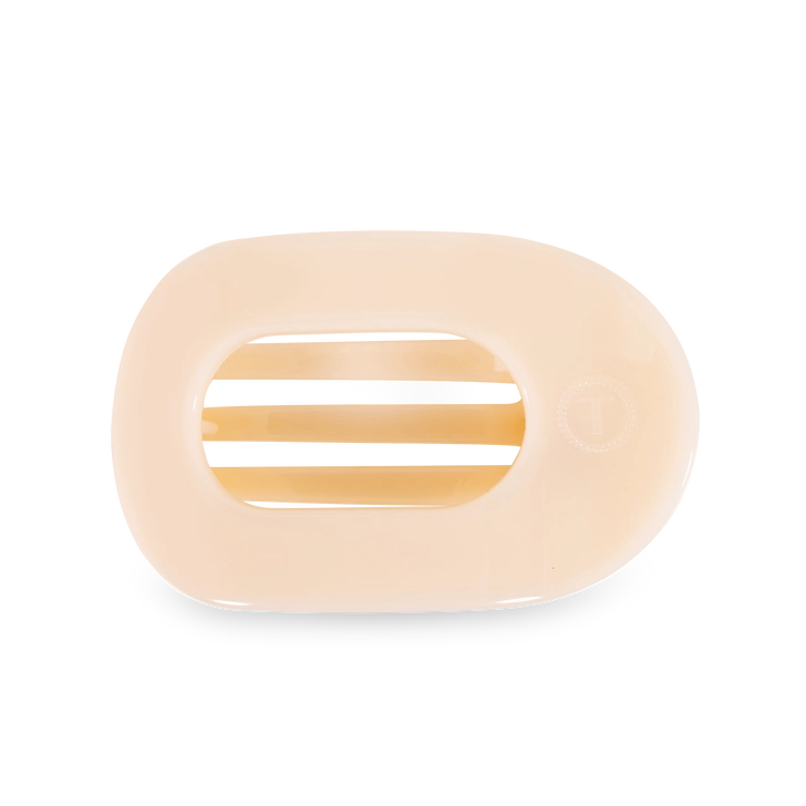 Round Flat Hair Clip | Med. | Almond Beige