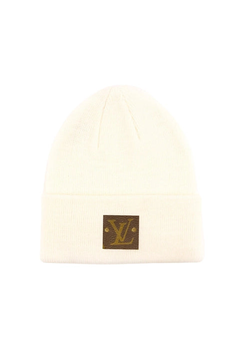 LV Ivory Upcycled Classic Beanie