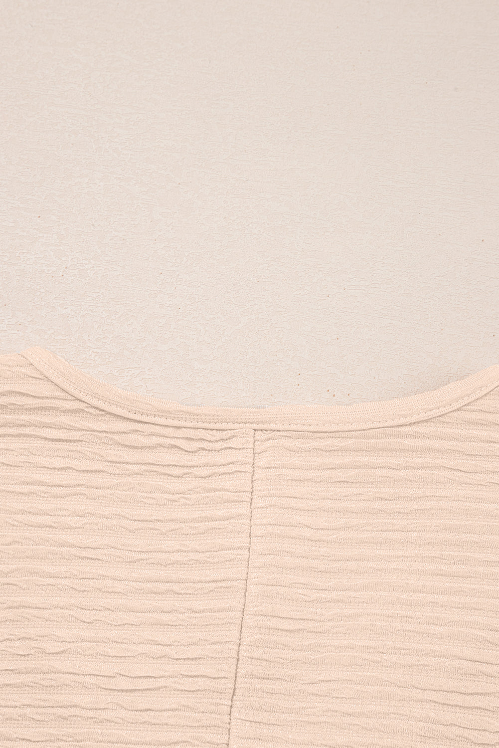 Apricot Textured V Neck T Shirt and Shorts Set (Warehouse Exclusives)