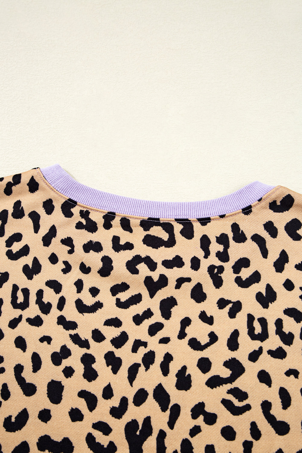 Purple Stripe Color Block Leopard Sweatshirt (Warehouse Exclusives - Online only!)