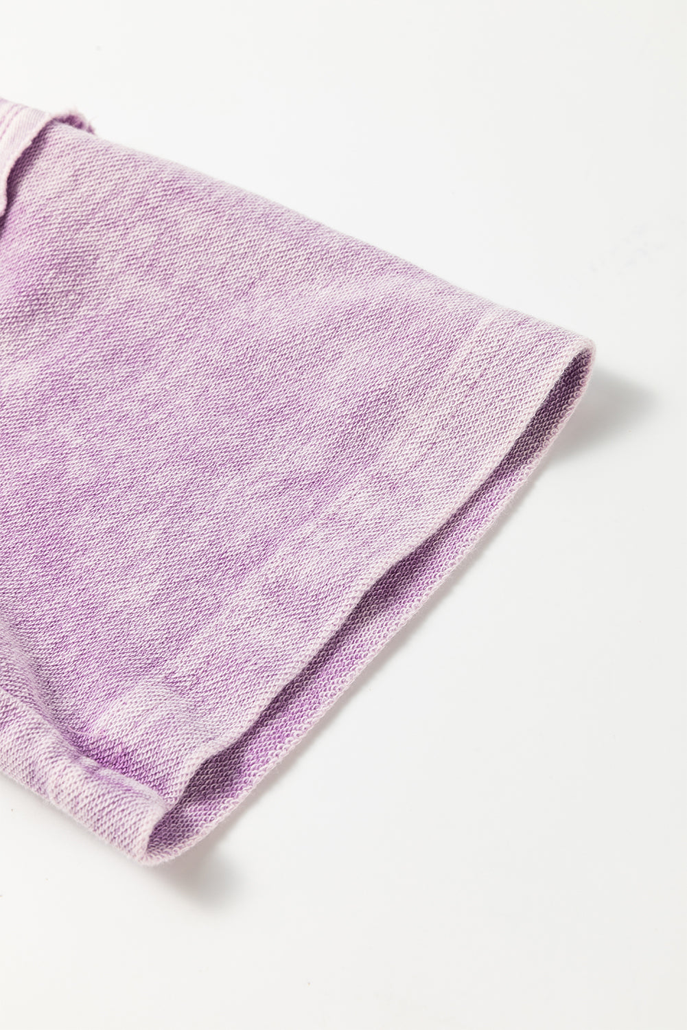 (Warehouse Exclusives) Orchid Petal Mineral Wash Exposed Seam Drop Shoulder Oversized Tee