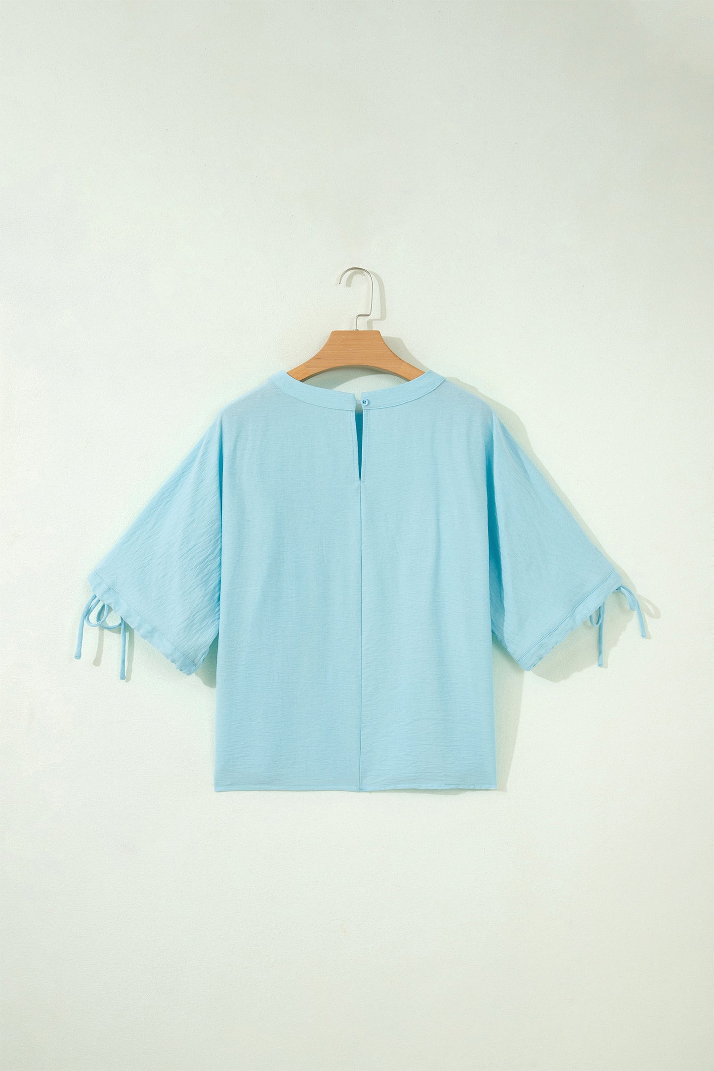 Half Sleeve Pleated Babydoll Blouse - Available in Blue and Yellow