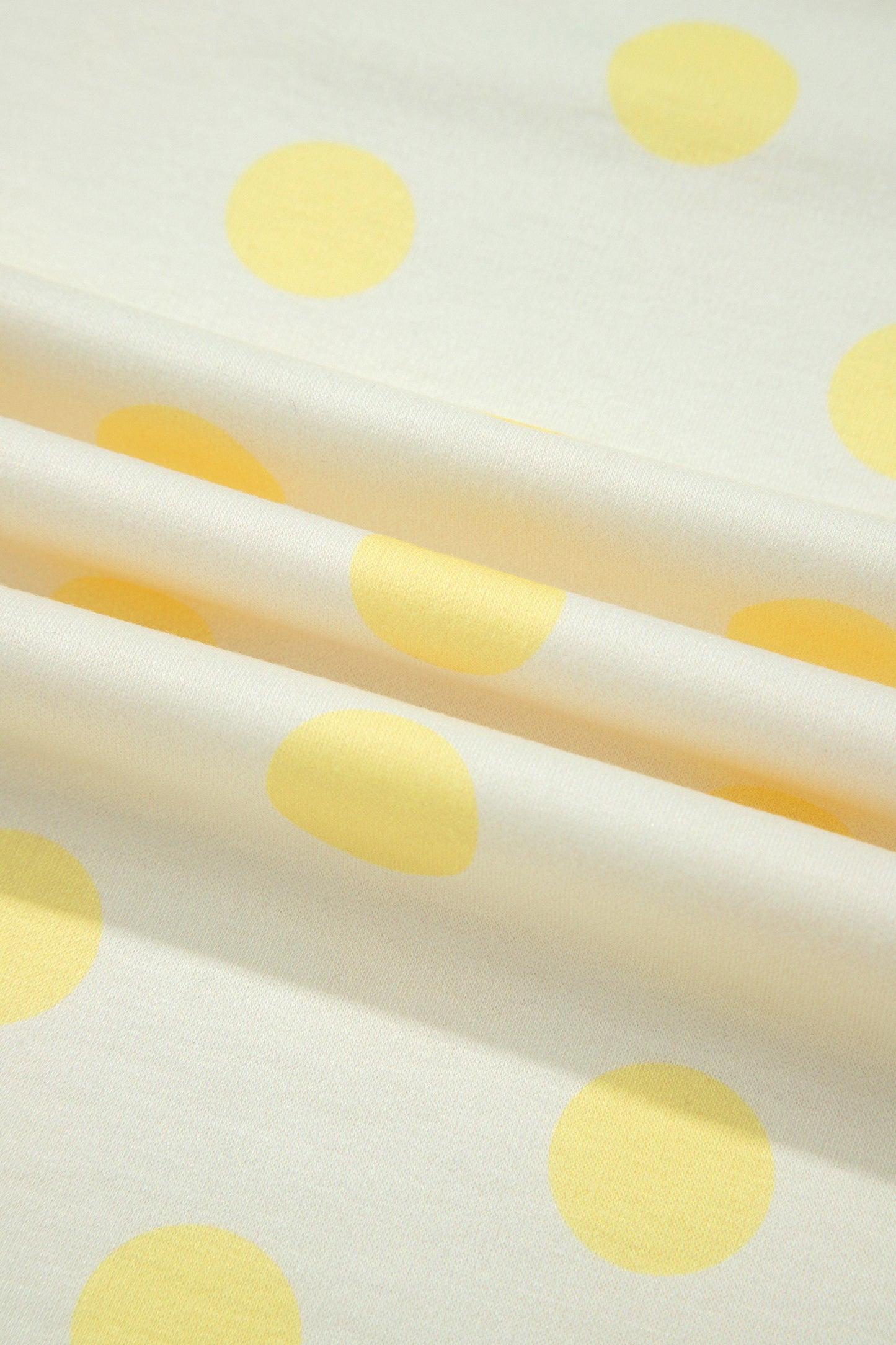 Polka Dot Color Block Wide Leg Pant Set