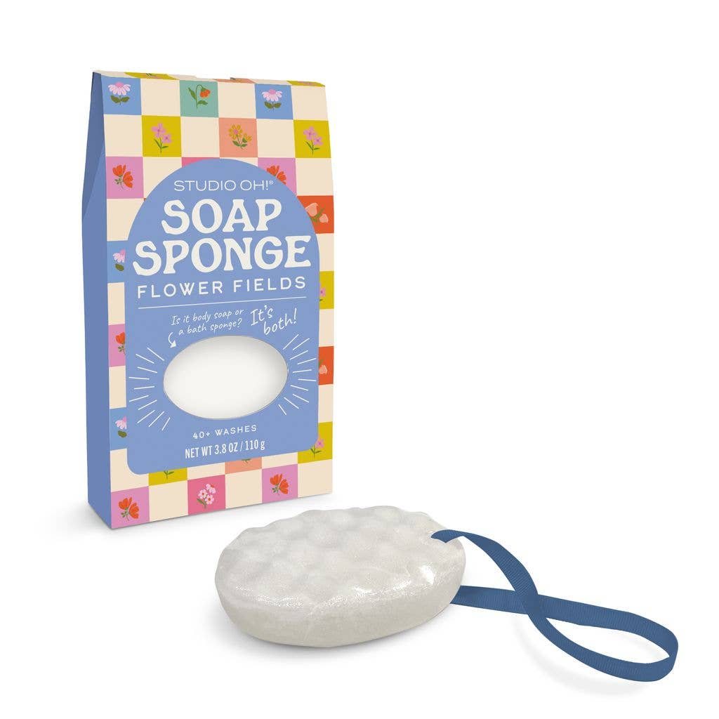 Checkerboard Blooms Soap Sponge