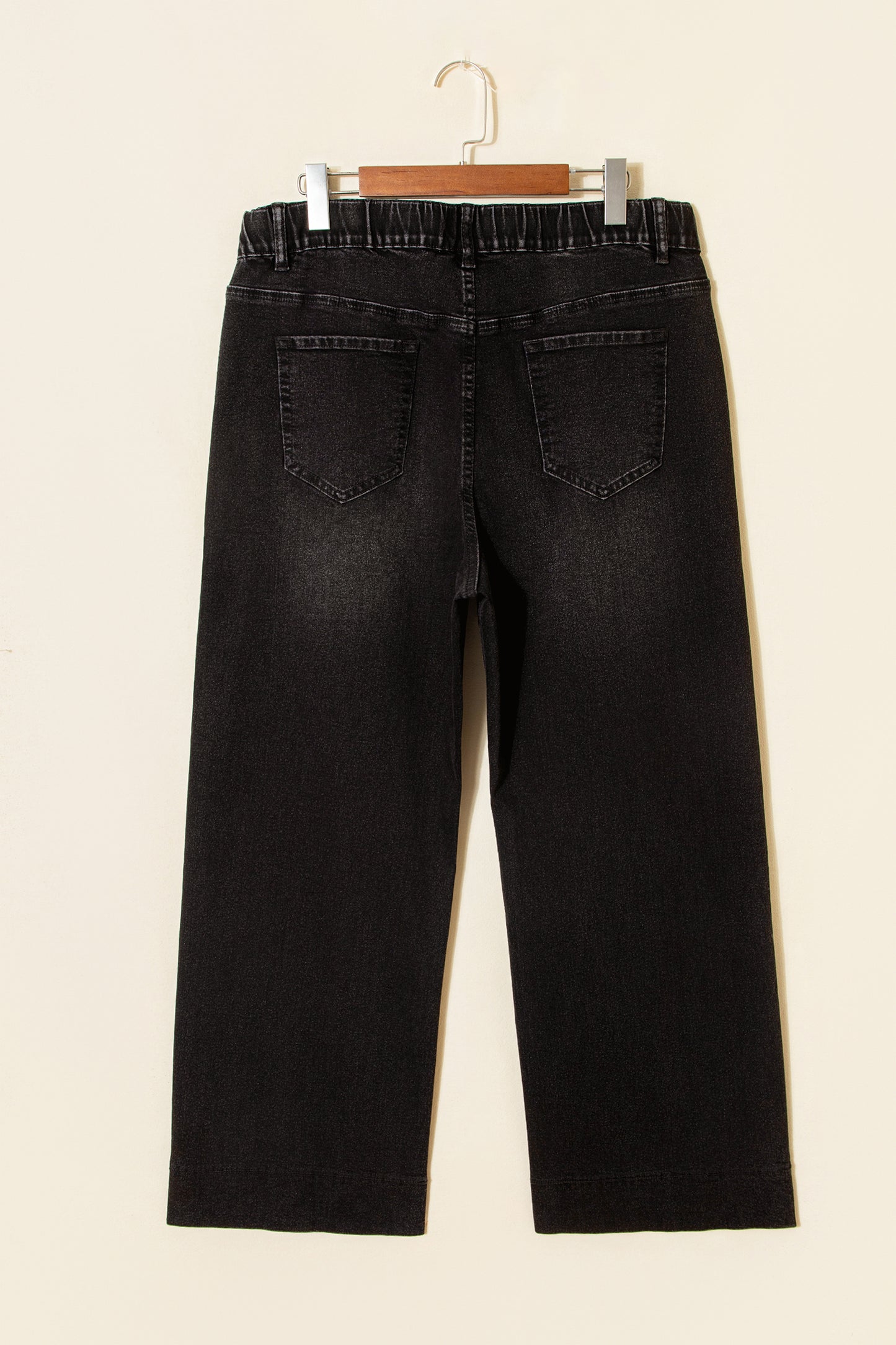 Blue Acid Wash Contrast Lace-up Plus Size Jeans