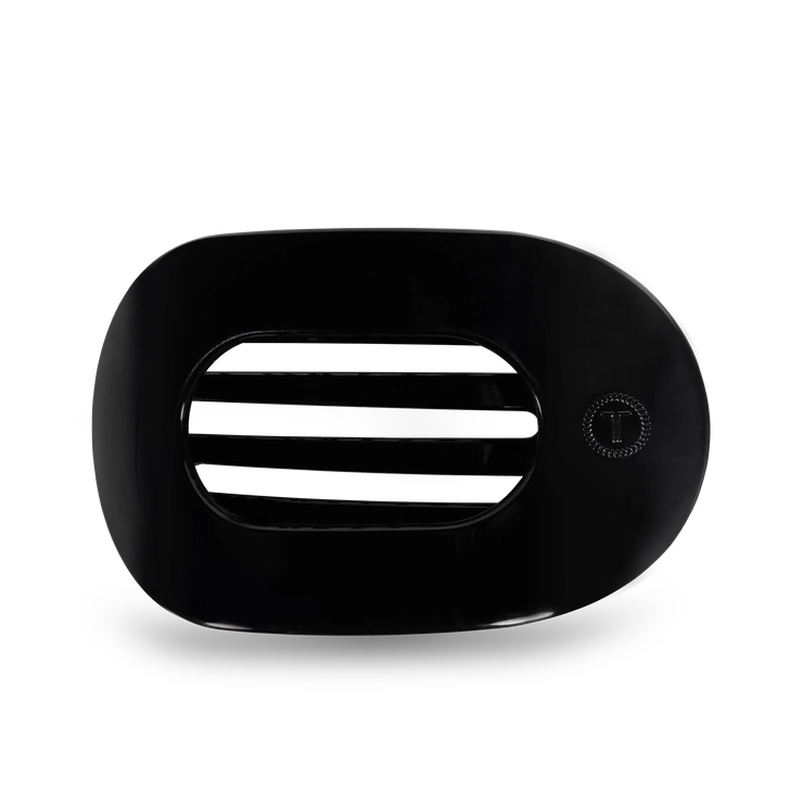 Round Flat Hair Clip | Large | Jet Black
