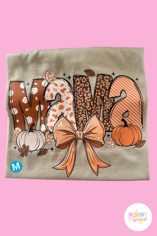 JTH DESIGNS "MAMA" Fall T-Shirt