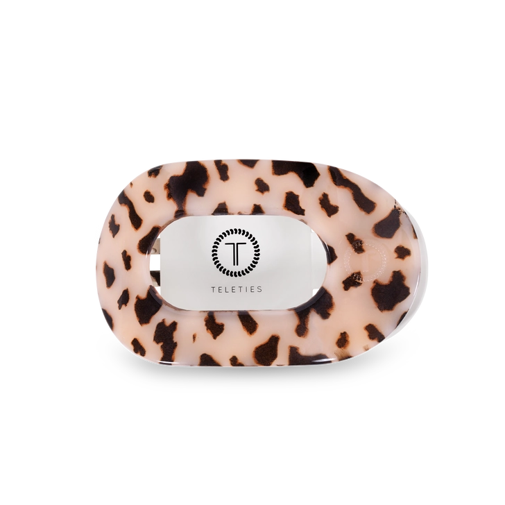 Round Flat Hair Clip | Med. | Blonde Tortoise