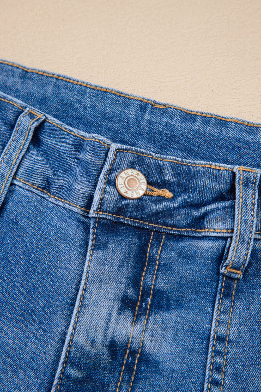 Sky blue cropped high-rise wide-leg jeans by Modern Grace, featuring a relaxed fit and stylish design.