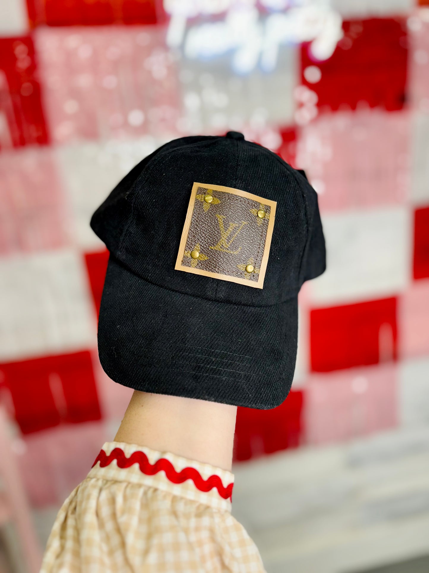 LV Black Upcycled Classic Cotton Cap
