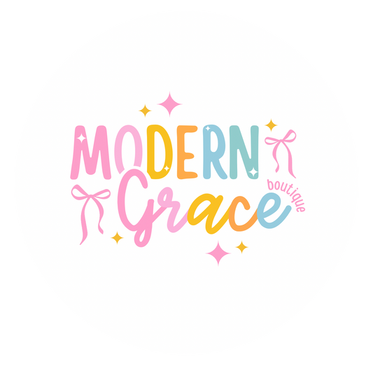 Modern Grace gift card, $10 to $200, featuring a sleek design perfect for gifting and easy to redeem online or in-store.
