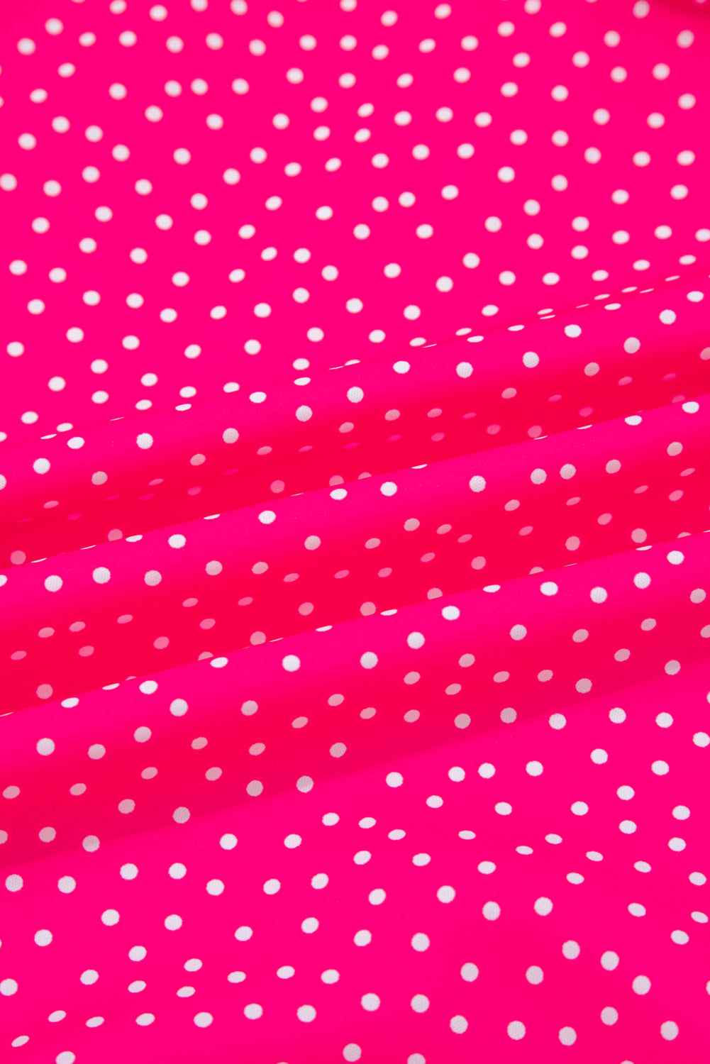 Modern Grace CurvyRose polka dot print plus size ruffled smocked high waist midi dress, flattering and stylish for plus size women.