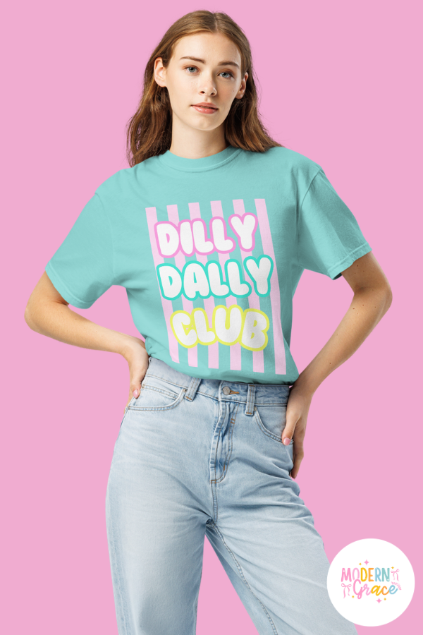 Dilly Dally Club - Unisex Garment-Dyed Heavyweight Comfort Colors Short Sleeve T-Shirt