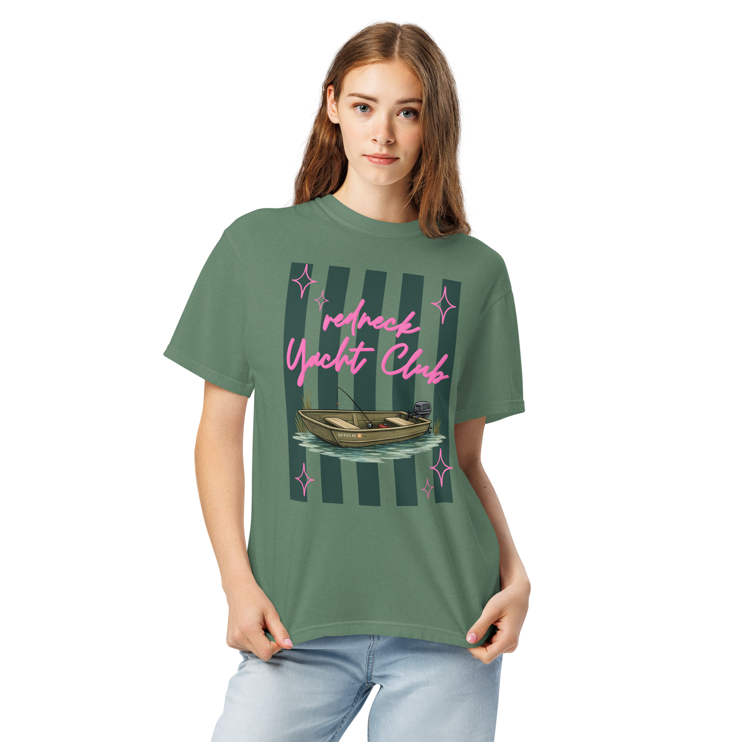 Redneck Yacht Club - Unisex Garment-Dyed Heavyweight Comfort Colors Short Sleeve T-Shirt