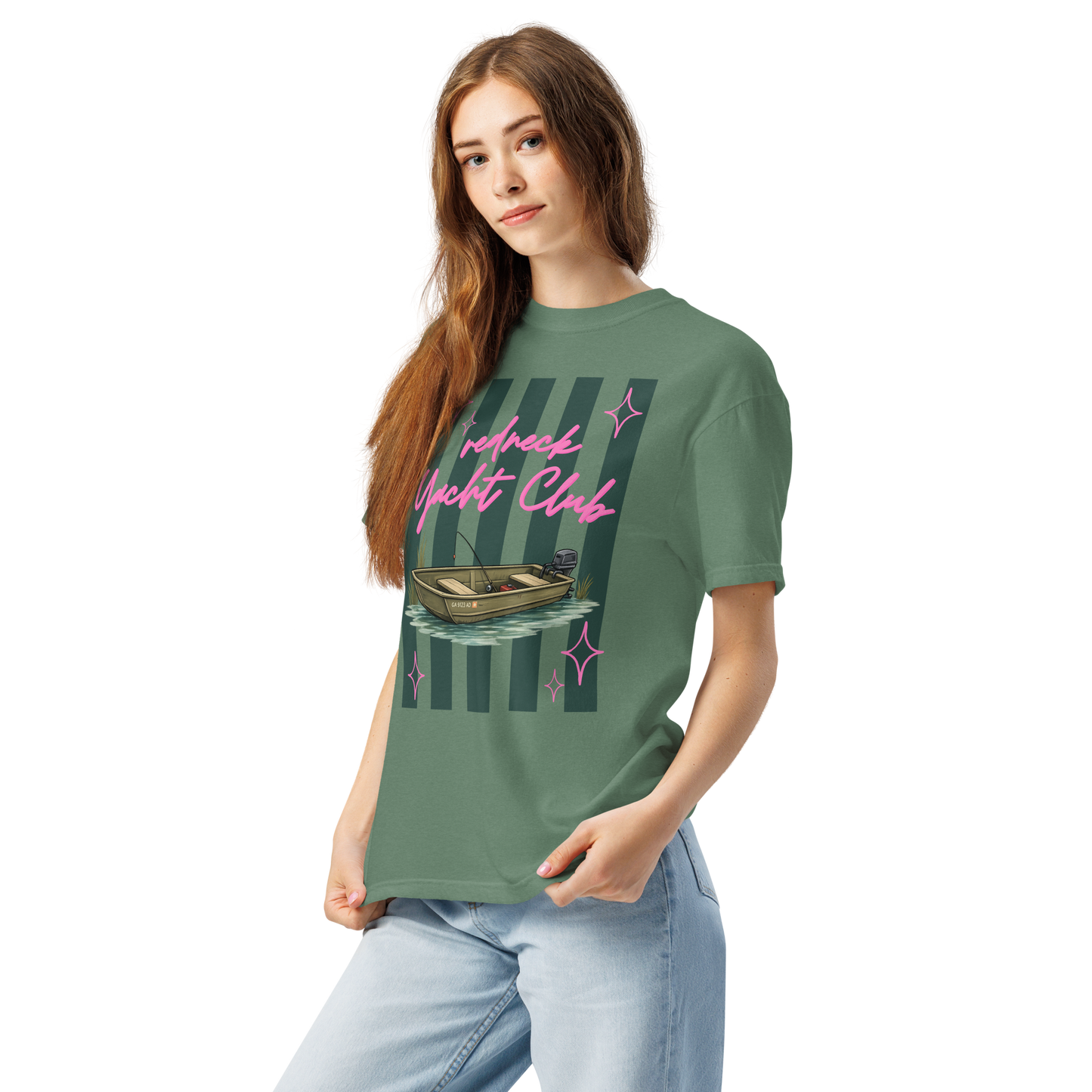 Redneck Yacht Club - Unisex Garment-Dyed Heavyweight Comfort Colors Short Sleeve T-Shirt