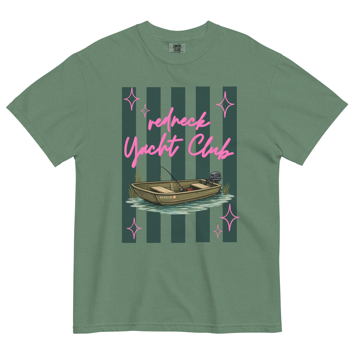 Redneck Yacht Club - Unisex Garment-Dyed Heavyweight Comfort Colors Short Sleeve T-Shirt
