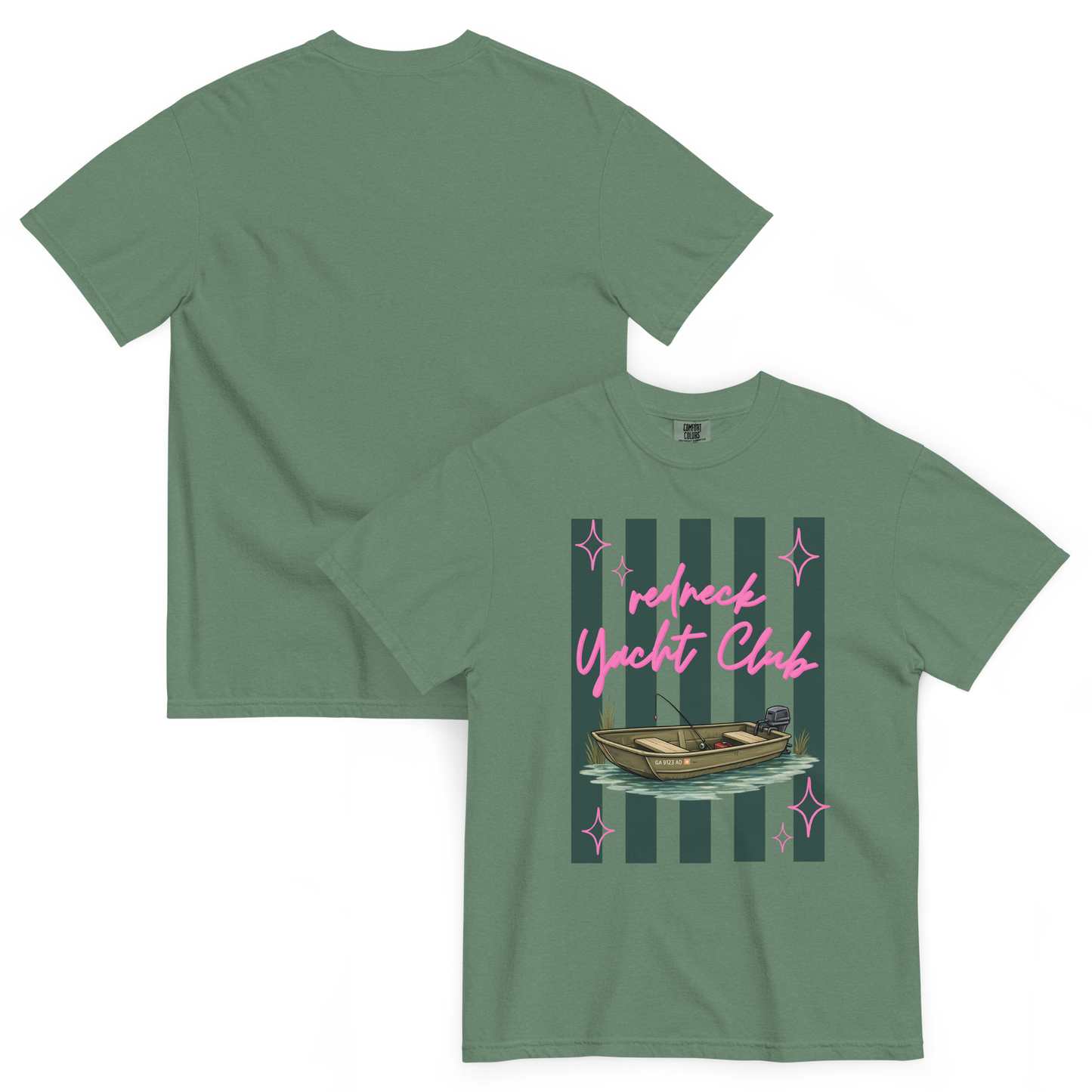 Redneck Yacht Club - Unisex Garment-Dyed Heavyweight Comfort Colors Short Sleeve T-Shirt
