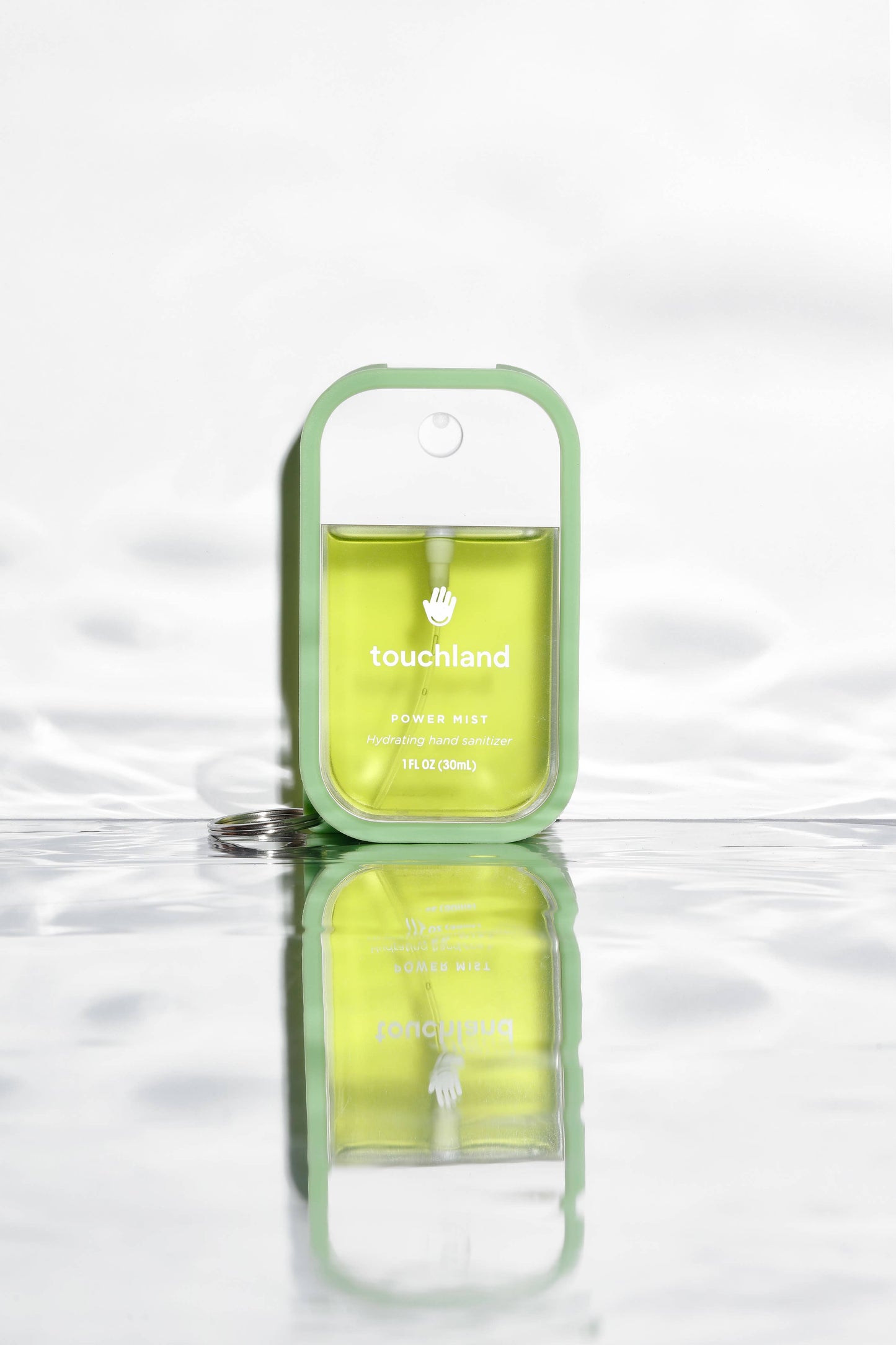 Touchland Mist Case in Matcha Green, a protective phone case with a sleek, vibrant green design and modern style.