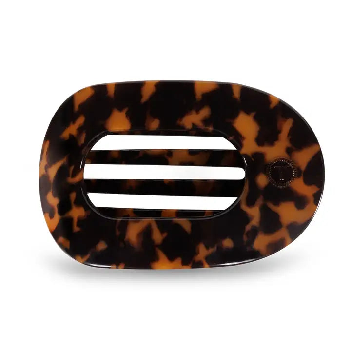 Round Flat Hair Clip | Large | Tortoise