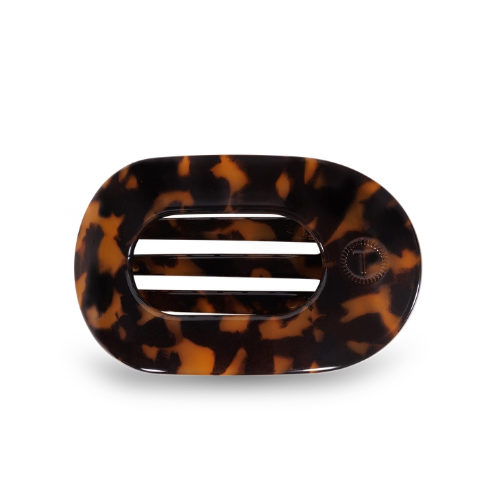 Round Flat Hair Clip | Small | Tortoise