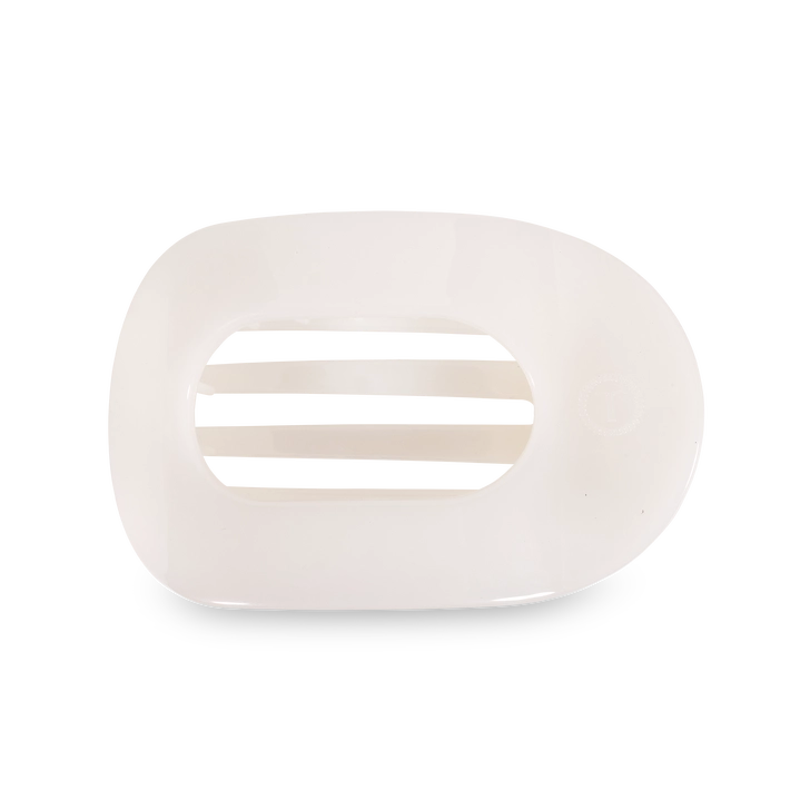 Round Flat Hair Clip | Large | Coconut White